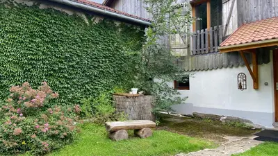 Jardin de l'établissement Gîte de la Mésange