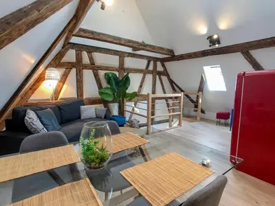 Coin salon dans l'établissement Beauty & The Beast - Old Town Cosy Apartments