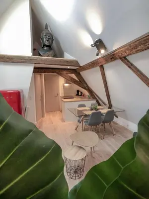 Coin salon dans l'établissement Beauty & The Beast - Old Town Cosy Apartments