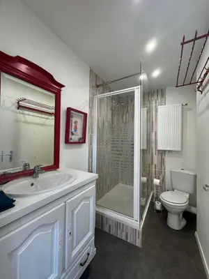 Salle de bains dans l'établissement LA TERRASSE SELESTADIENNE