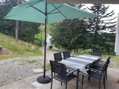Jardin de l'établissement Le chalet du Brabant