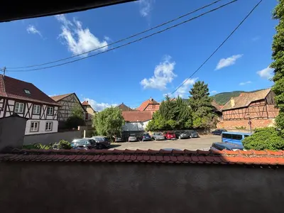 Vue générale sur la montagne ou vue sur la montagne depuis l'appartement