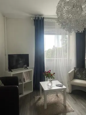 Télévision ou salle de divertissement dans l'établissement Studio 5 Near Basel Airport