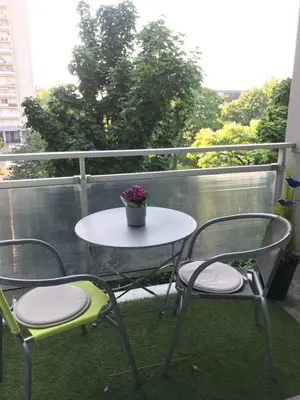 Balcon ou terrasse dans l'établissement Studio 5 Near Basel Airport