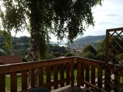Vue générale sur la montagne ou vue sur la montagne depuis l'appartement