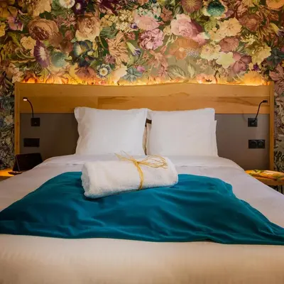 Un ou plusieurs lits dans un hébergement de l'établissement Berti Hotel - Mulhouse Centre Gare