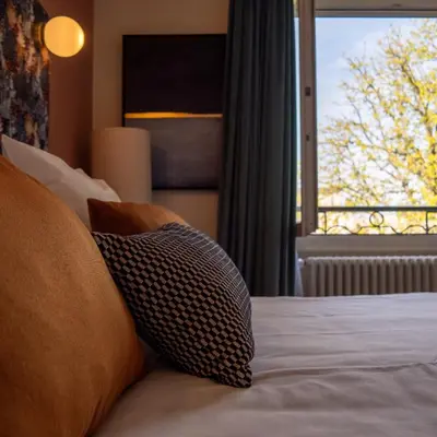 Un ou plusieurs lits dans un hébergement de l'établissement Hotel de la Bourse, Mulhouse Gare, Sure Hotel Collection by Best Western