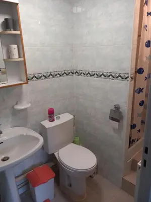 Salle de bains dans l'établissement Le Mélusine