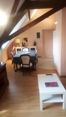 Coin salon dans l'établissement Gîte Yves