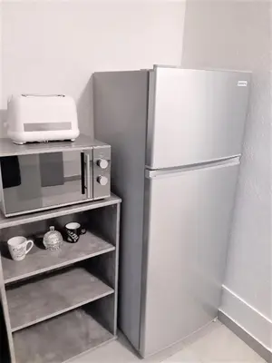Cuisine ou kitchenette dans l'établissement MyHome Basel 3A46