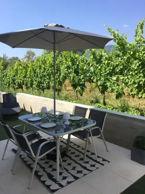 Jardin de l'établissement Le gîte de Ninon et Léon 2 épis