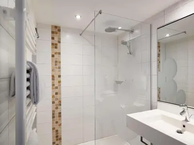 Salle de bains dans l'établissement Ibis Styles Colmar Nord