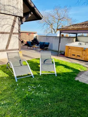 Jardin de l'établissement Gîte Spa La grange