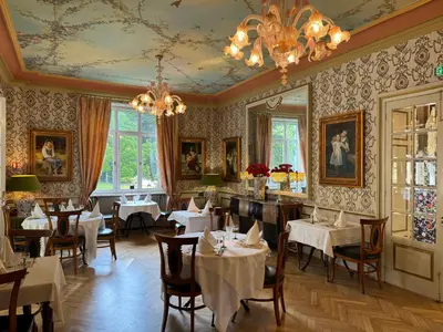Coin salon dans l'établissement Hotel Restaurant Du Parc