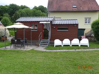 Jardin de l'établissement Tiny-house