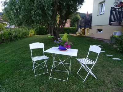 Jardin de l'établissement Tiny-house