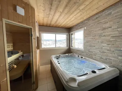 Plan de l'établissement le bleu du lac Sauna et Spa