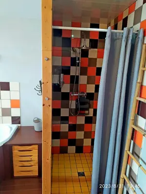 Salle de bains dans l'établissement Appartement Maison Vosgienne La Bresse Centre