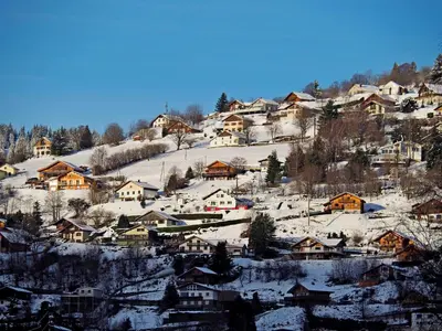 L'établissement Appartement Maison Vosgienne La Bresse Centre en hiver