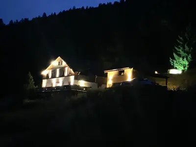 Paysage naturel près de le chalet