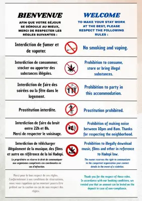 Certificat, récompense, panneau ou autre document affiché dans l'établissement Le 6 - Joli petit studio, Centre ville - stationnement gratuit