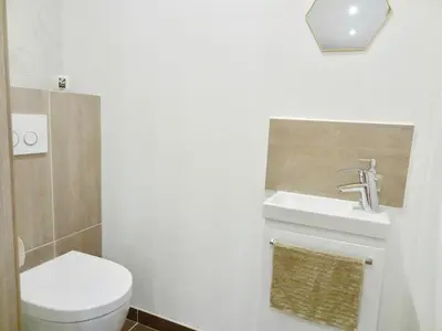 Salle de bains dans l'établissement La Couette Enchantée - Parking - Zimmerbach