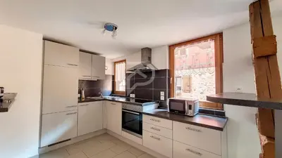 Cuisine ou kitchenette dans l'établissement Le Zen d'Eguisheim