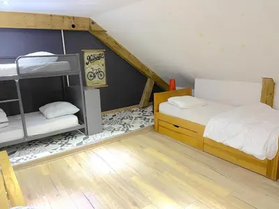 Un ou plusieurs lits dans un hébergement de l'établissement gérardmer plein centre idéal famille