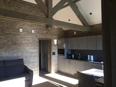 Cuisine ou kitchenette dans l'établissement GITE AVEC VUE MAGNIFIQUE
