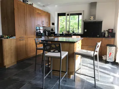 Cuisine ou kitchenette dans l'établissement le chemin du Meunier