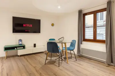 Télévision ou salle de divertissement dans l'établissement Travel Homes - L'Arsenal, studios en hyper centre