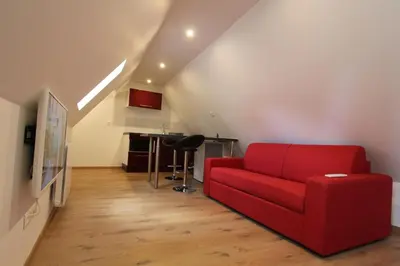 Cuisine ou kitchenette dans l'établissement Chambre chez l'habitant - L Écureuil - Cœur de Riquewihr - 2 personnes