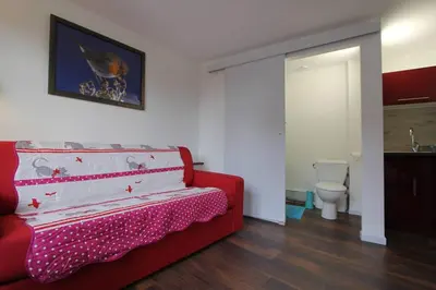 Un ou plusieurs lits dans un hébergement de l'établissement Chambre chez l'habitant Le Rouge-Gorge - Cœur de Riquewihr - 2 personnes