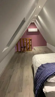 Un ou plusieurs lits dans un hébergement de l'établissement Gîte du Figuier 4 à 6 personnes Sélestat Centre-Alsace