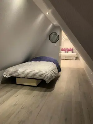 Un ou plusieurs lits dans un hébergement de l'établissement Gîte du Figuier 4 à 6 personnes Sélestat Centre-Alsace
