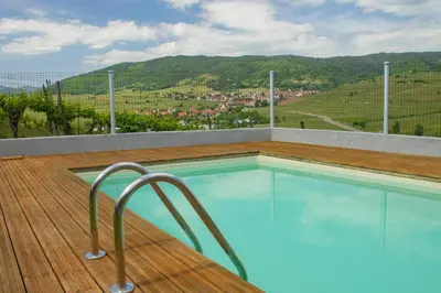 Vue générale sur la montagne ou vue sur la montagne depuis la maison de vacances