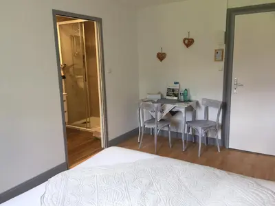Un ou plusieurs lits dans un hébergement de l'établissement Chambres d'hôtes A la Fecht Nature et Bien-être