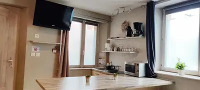 Cuisine ou kitchenette dans l'établissement La Maison Alsacienne