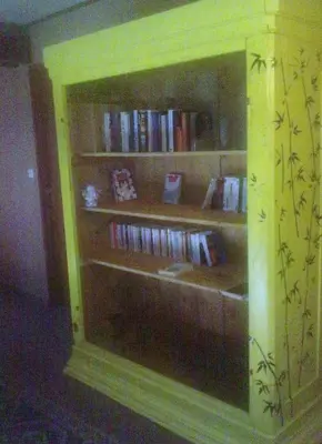 Bibliothèque dans l'hôtel