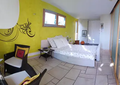 Coin salon dans l'établissement A l Ombre des Catalpas