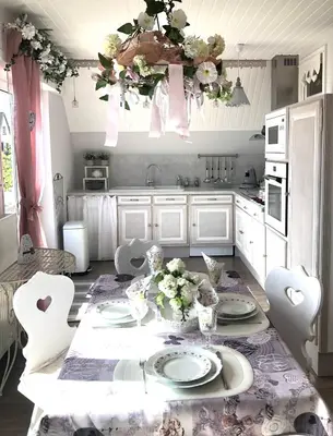 Cuisine ou kitchenette dans l'établissement Gite Riquewihr 