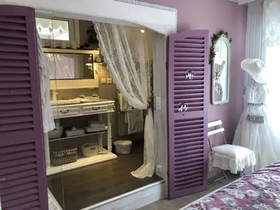 Salle de bains dans l'établissement Gite Riquewihr 