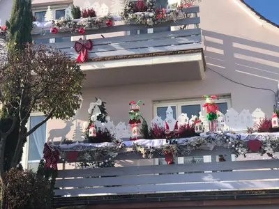 Balcon ou terrasse dans l'établissement Gite Riquewihr 