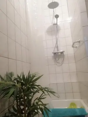 Salle de bains dans l'établissement Les Locations de Stéphanie ,gîte L'Arbre Vert