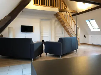 Télévision ou salle de divertissement dans l'établissement Le gite 6 - Le Château du Haut-Koenigsbourg