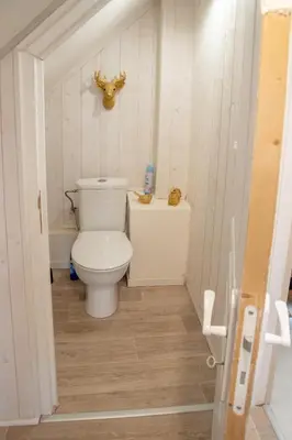 Salle de bains dans l'établissement Gîte indépendant - Bretzel et Bergamote