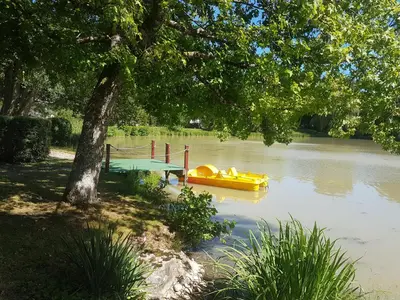 Vue sur la rivière ou le fleuve situé(e) à proximité de le chalet