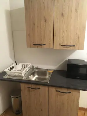 Cuisine ou kitchenette dans l'établissement Le gite 1 - Le Château du Fleckenstein