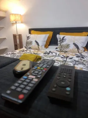 Un ou plusieurs lits dans un hébergement de l'établissement MAISON COSY 7 minutes des frontières