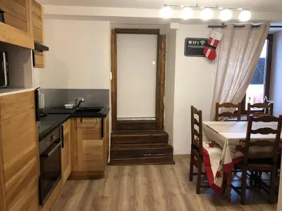Cuisine ou kitchenette dans l'établissement Gîte de l'Est 1
